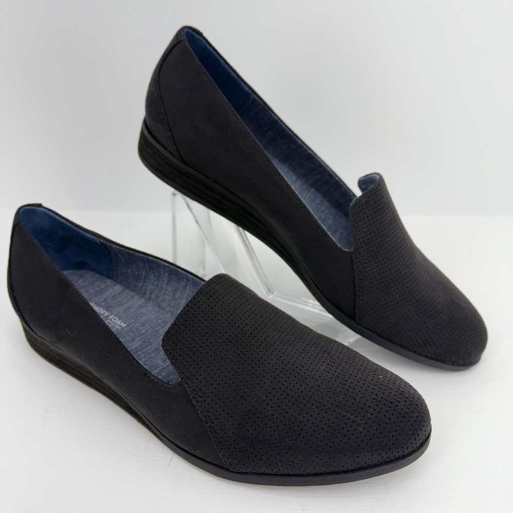 Dr Scholls Dawned Black Perforated Memory Foam Loafers F7666F1003 Womens 10M